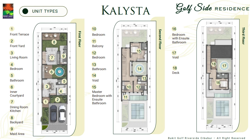 Floor plan for KALYSTA