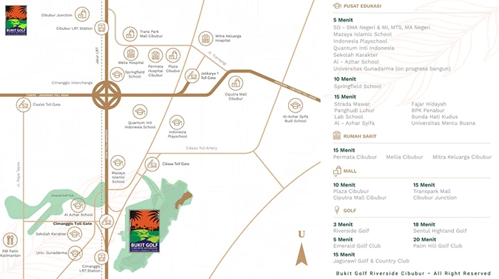 Ring Road Riverside Masterplan - Bukit Golf Riverside Cibubur